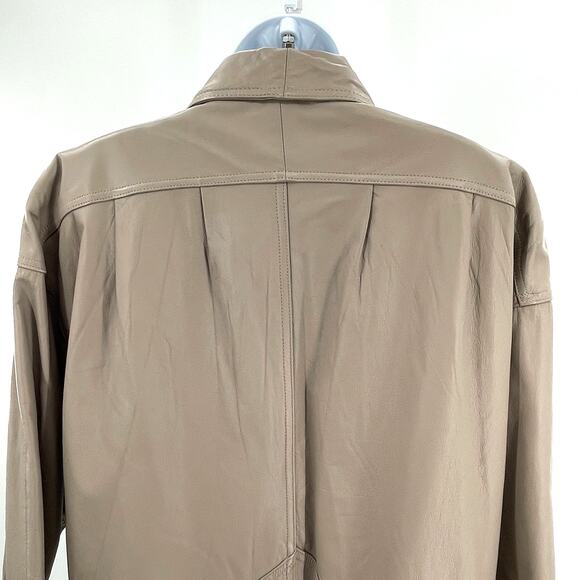 Vintage 90s Jacqueline Ferrar Tan Classic Retro Trench Outdoor Long Maxi Coat M - Picture 8 of 12